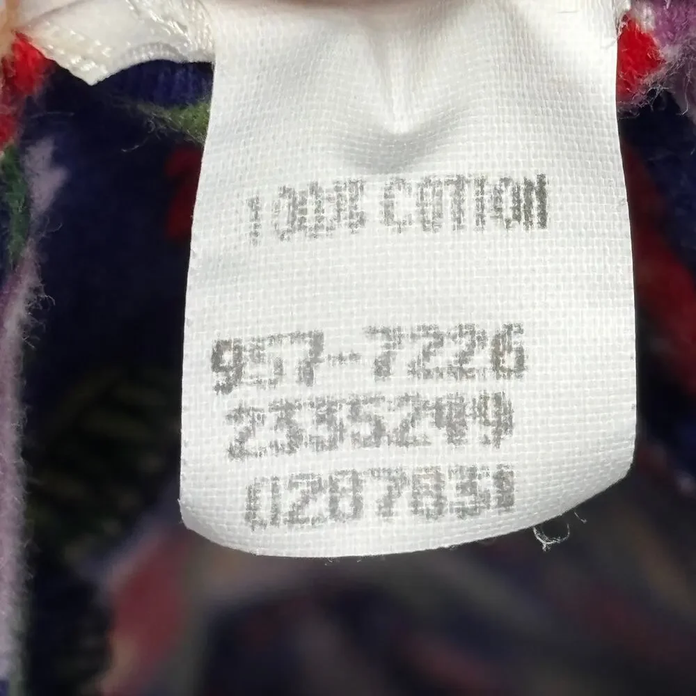 Vintage OshKosh B'Gosh Dress Girls 6 Blue Floral Classic Summer Made in USA